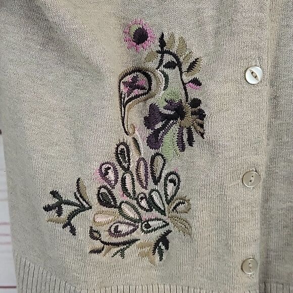 Christopher & Banks, Vintage Embroidered Sweater_Size Small - Picture 6 of 7